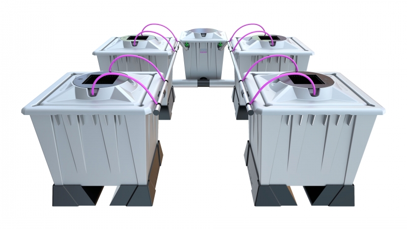 ALIEN® AERO™ 4 pot 30L PRO Silver Series