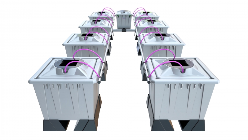 ALIEN® AERO™ 8 pot 30L PRO Silver Series