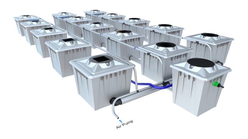 ALIEN® RDWC system 15 pot 36L Silver Series