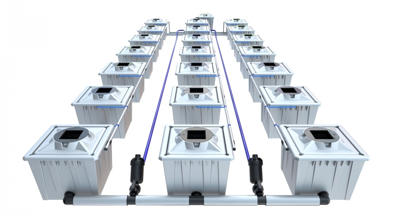 ALIEN® RDWC system 21 pot 36L Silver Series