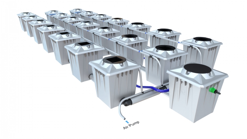 ALIEN® RDWC system 21 pot 20L Silver Series