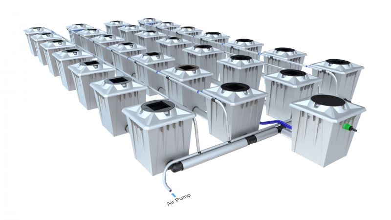 ALIEN® RDWC system 28 pot 20L Silver Series