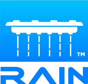 rain logo on white
